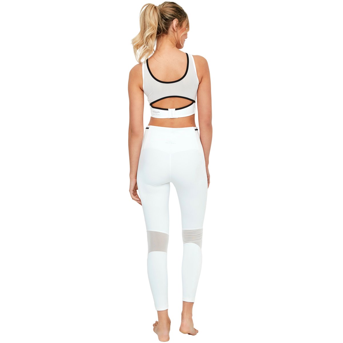 Brassière soutien-gorge de sport coques amovibles TECH ST8 blanc, SELMARK