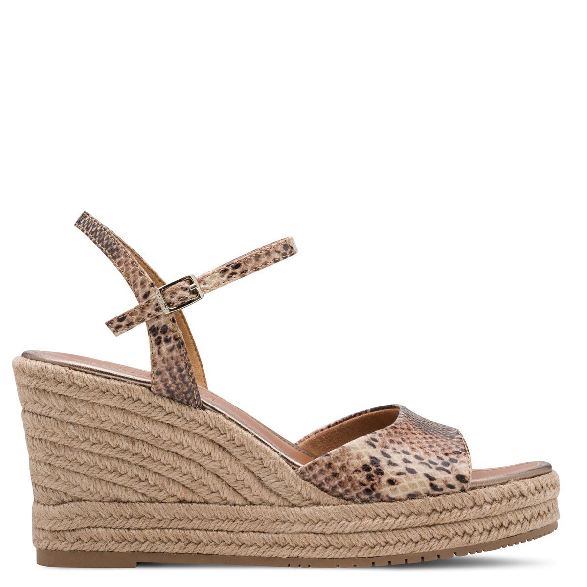 Sandale à talon en boucle marron, TAMARIS