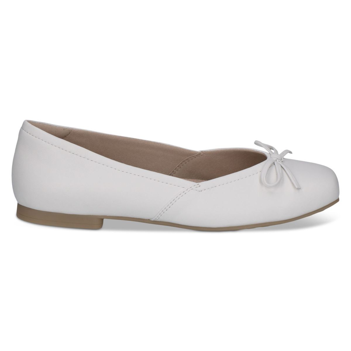 Ballerine en cuir blanc, CAPRICE