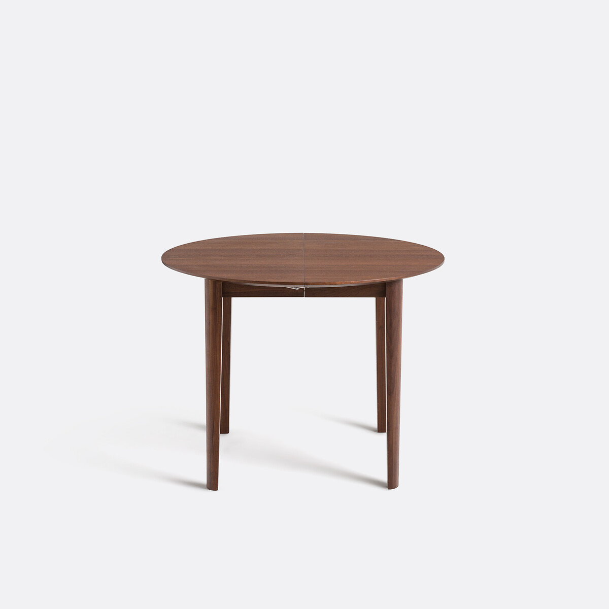 Table à manger, extensible, en plaqué noyer, 4 à 8 couverts, TIOGA coloris noyer, LA REDOUTE INTERIEURS