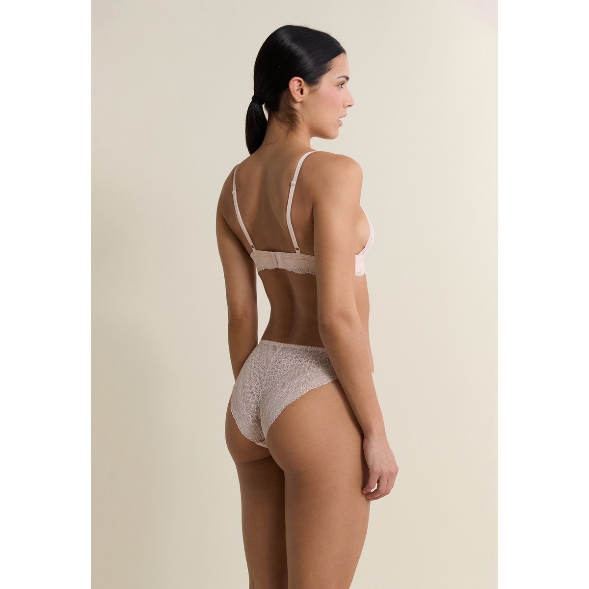 Soutien-gorge N.8 - Le triangle sans armatures IDOLE rose poudre, ETAM