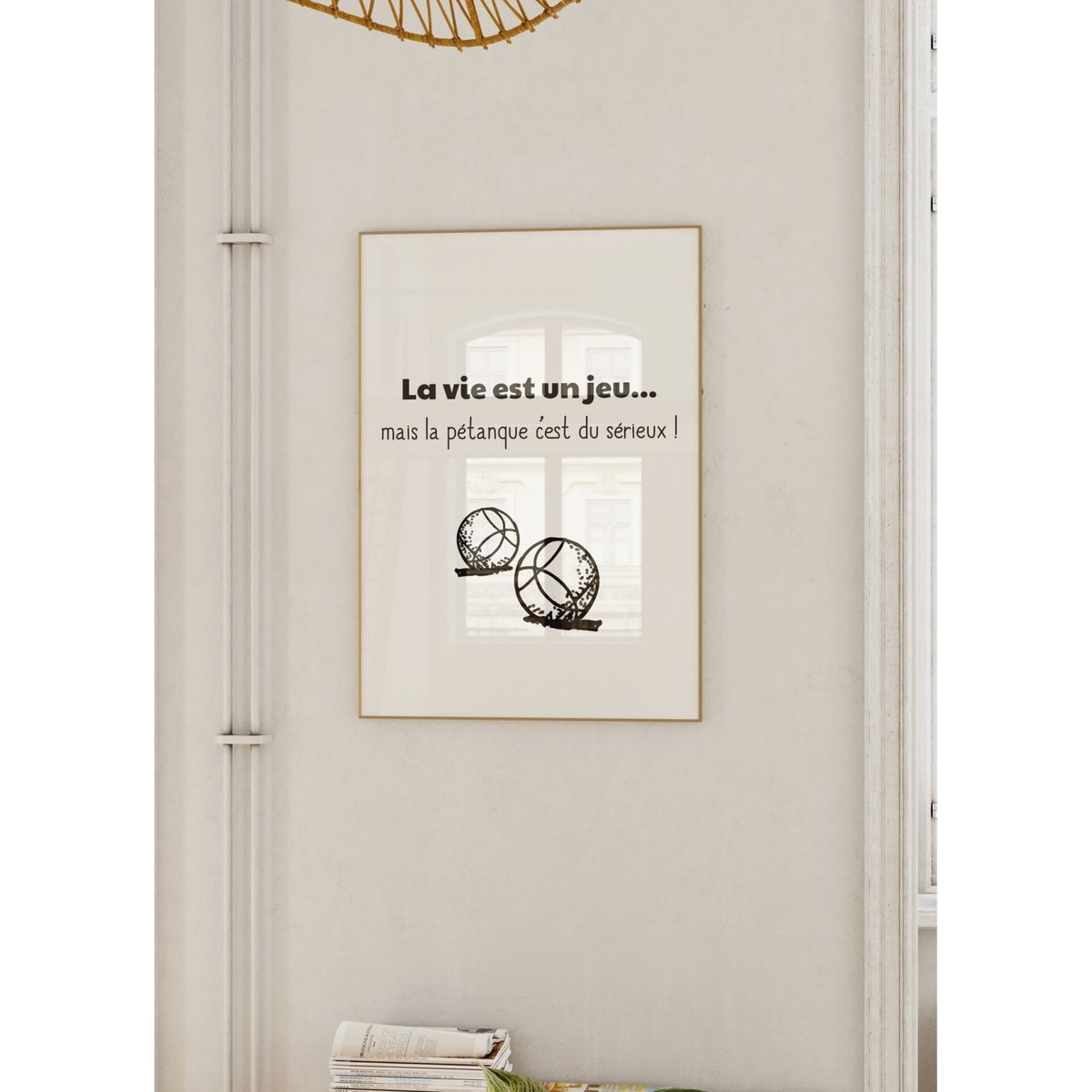 Affiche La vie est un jeu 2 blanc, L'AFFICHERIE