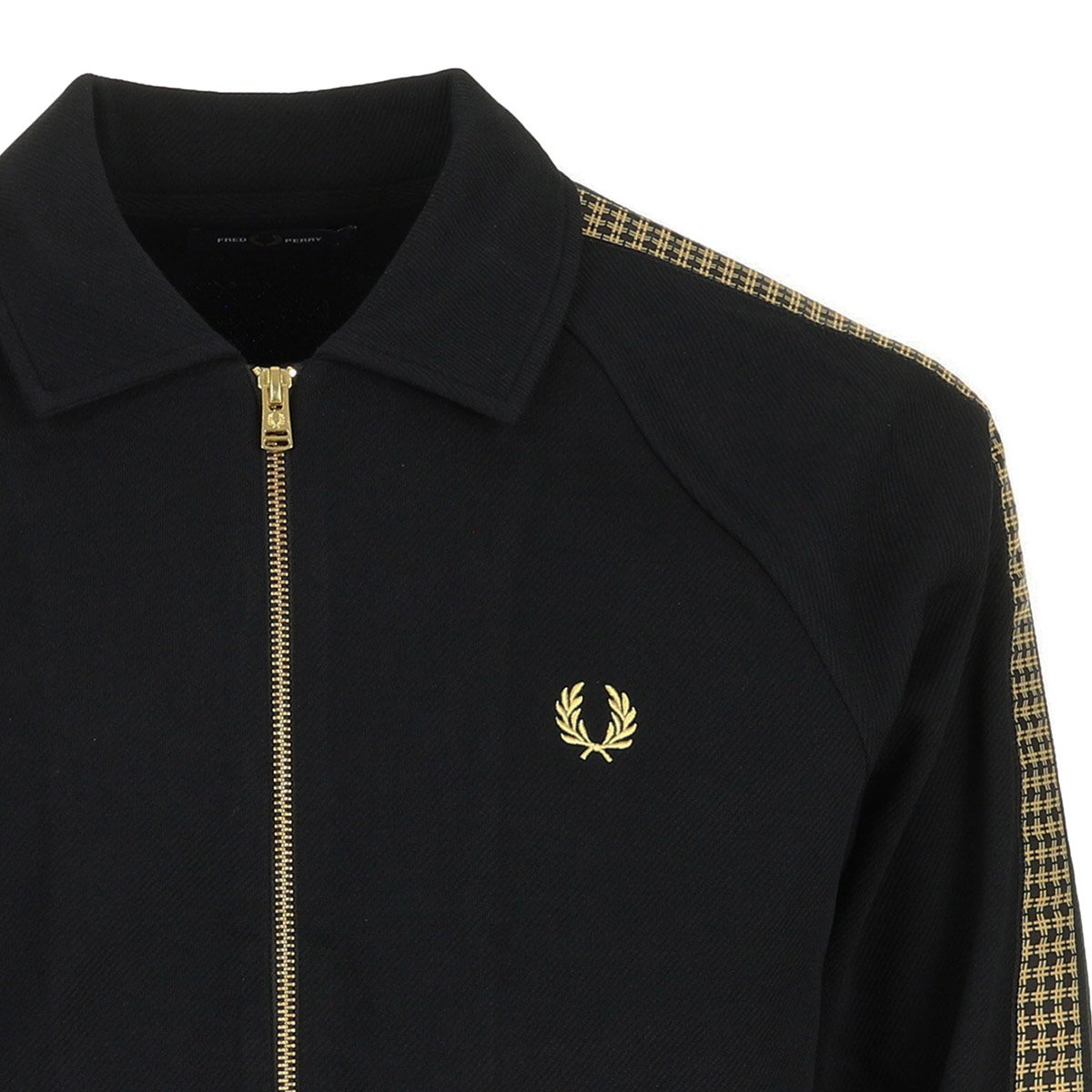 Veste CROSS TAPE TRACK JACKET black, FRED PERRY