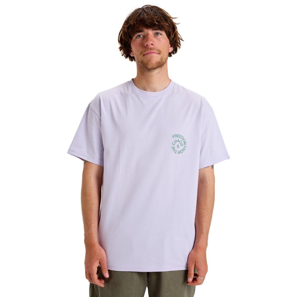 T-shirt manches courtes sérigraphié FREEDOM FROM THE CHAOS violet orchid petal, QUIKSILVER