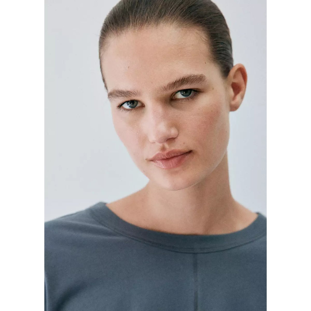 T-shirt de pyjama 100 % coton bleu, MANGO