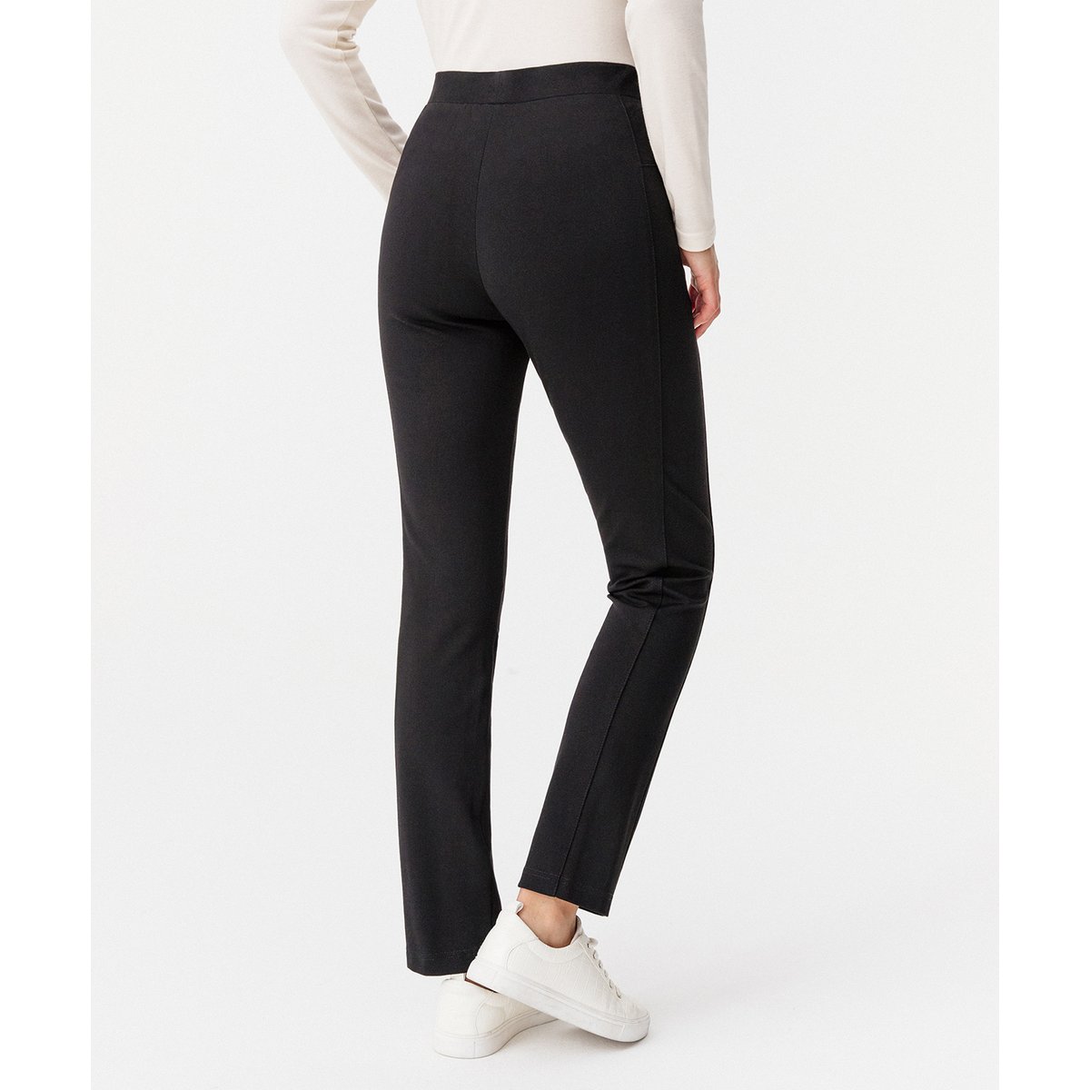 Pantalon maille milano enfilable noir, DAMART