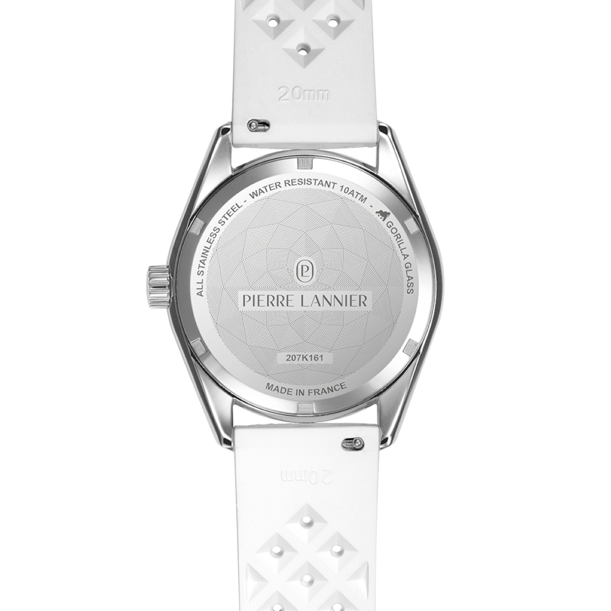 Montre Analogique  BORA argenté bleu blanc, PIERRE LANNIER
