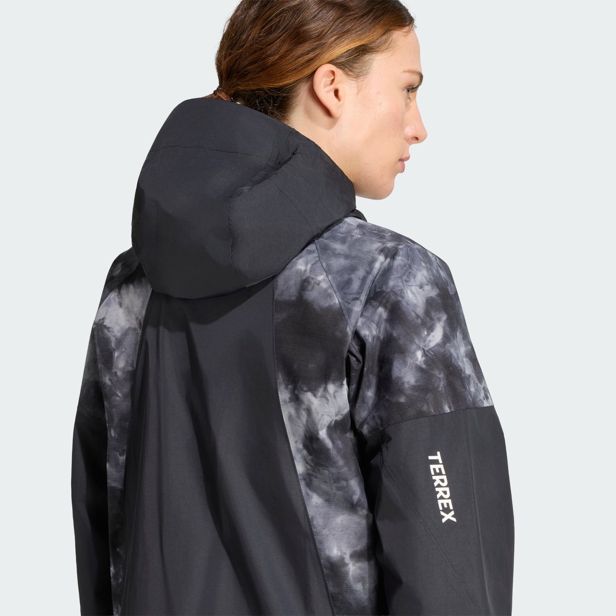 Veste Hybride Terrex Xperior 2,5 Couches Primeknit Teintée Par Pulvérisation Climaproof black, adidas Performance
