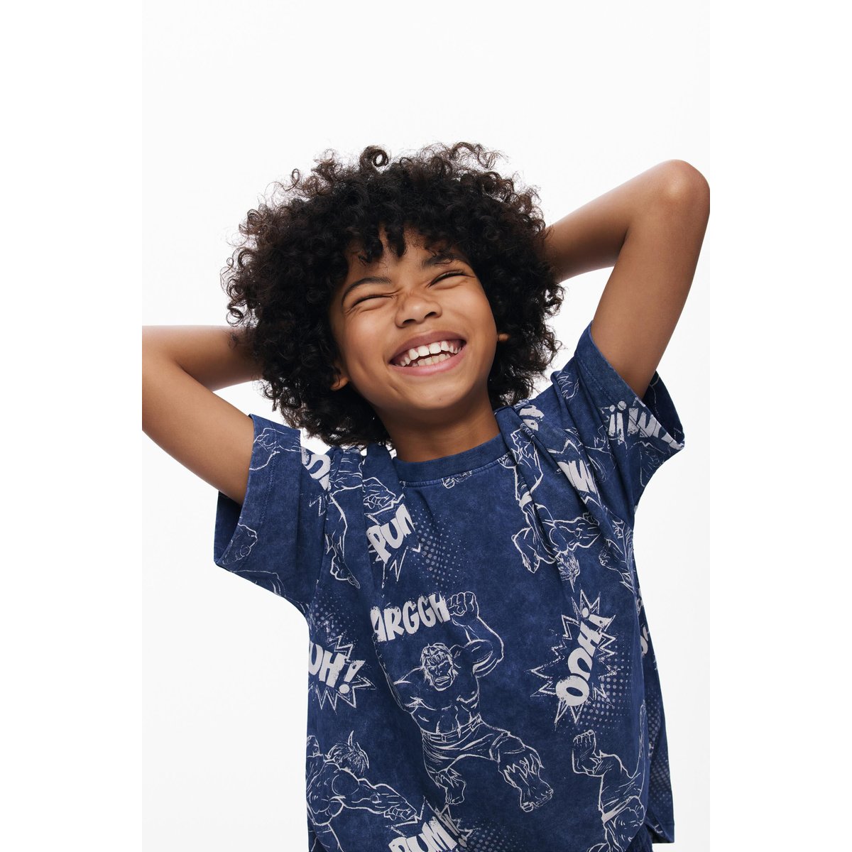 T-shirt Hulk™ comic bleu, DESIGUAL