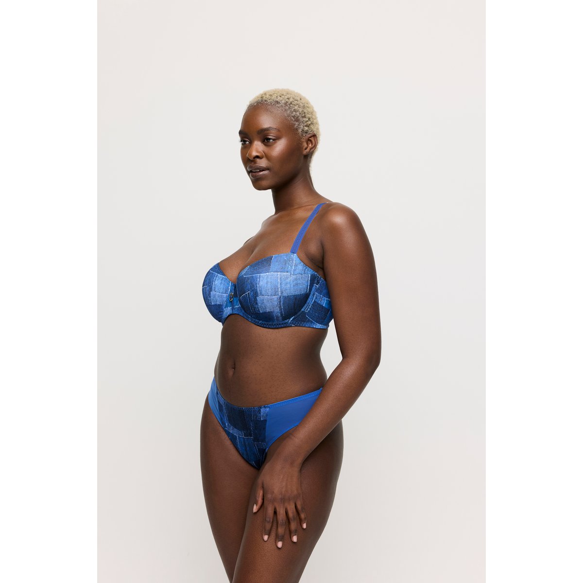 Soutien gorge balconnet rembourré MAUNA bleu - twill blue, PRIMADONNA