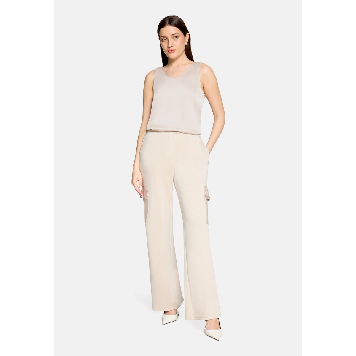Haut façon blouse unicolore limelight, BETTY BARCLAY