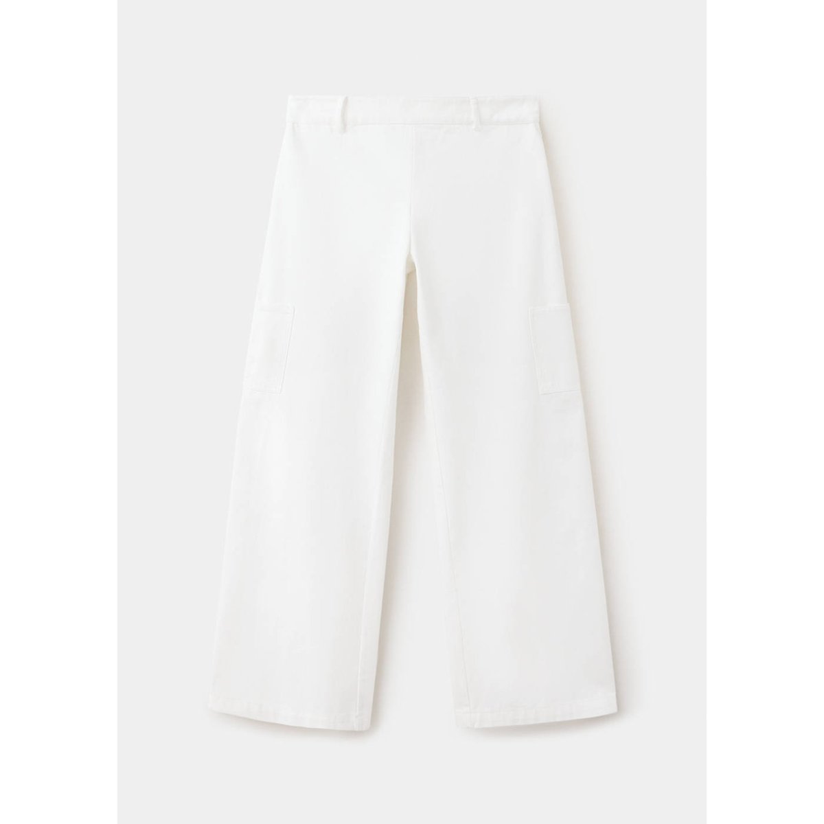 Jean wideleg cargo blanc cassé, MANGO TEEN