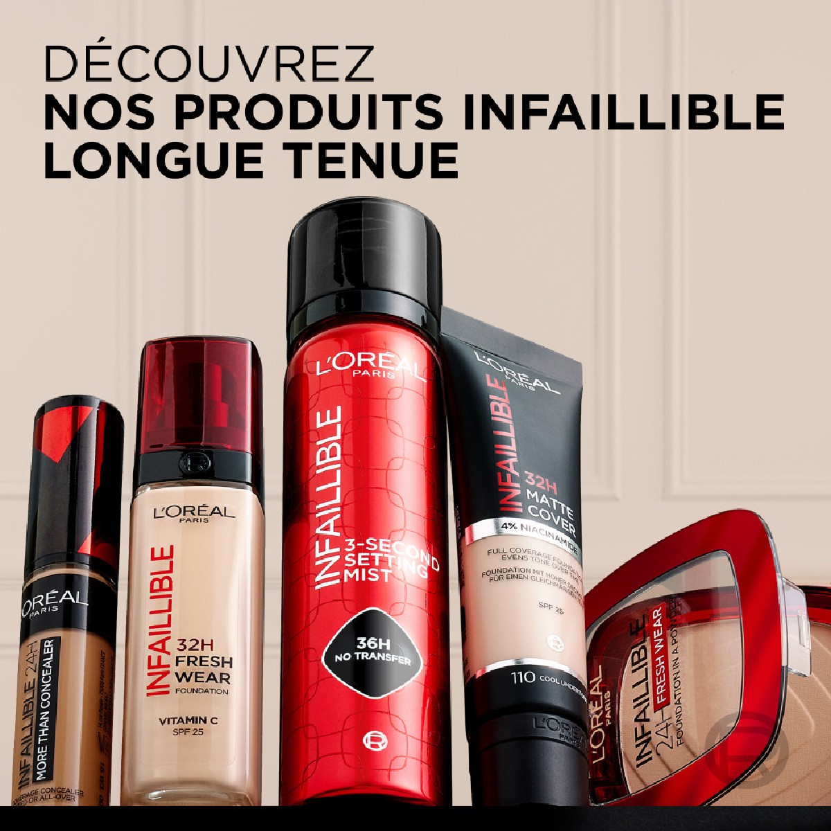 Fond de Teint en Poudre Infaillible 24H ivoire, L'OREAL PARIS