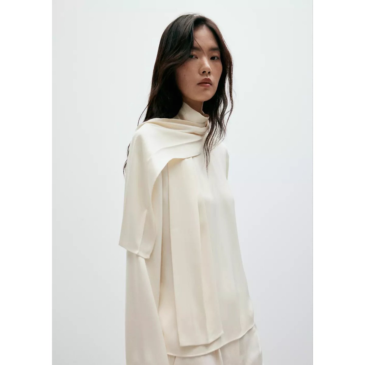 Blouse grana écru, MANGO