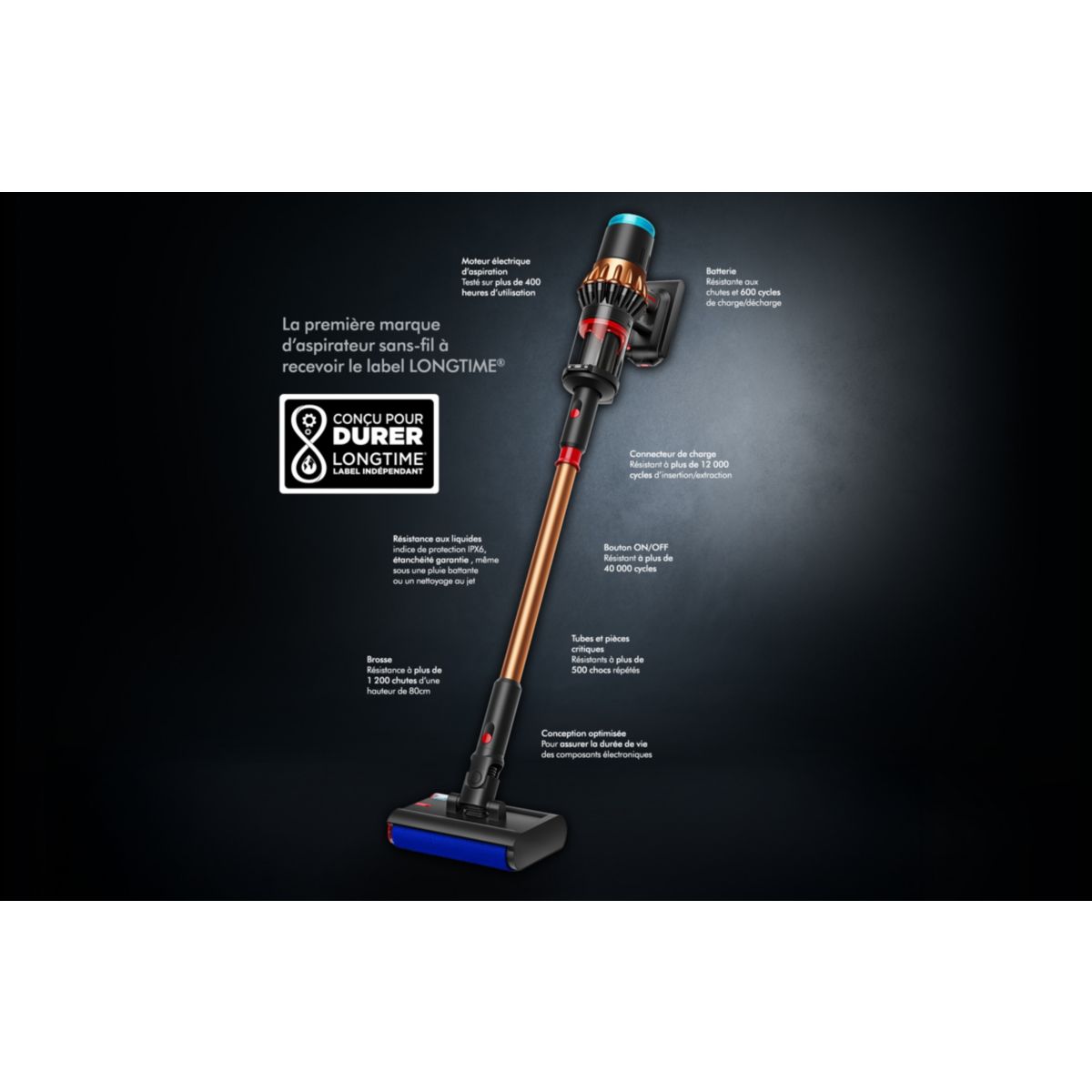 Aspirateur balai V16 Piston Animal Submarine couleur unique, DYSON