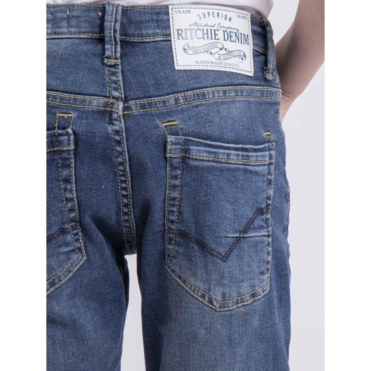 Bermuda En Jean Bloopy-j bleu foncé, RITCHIE