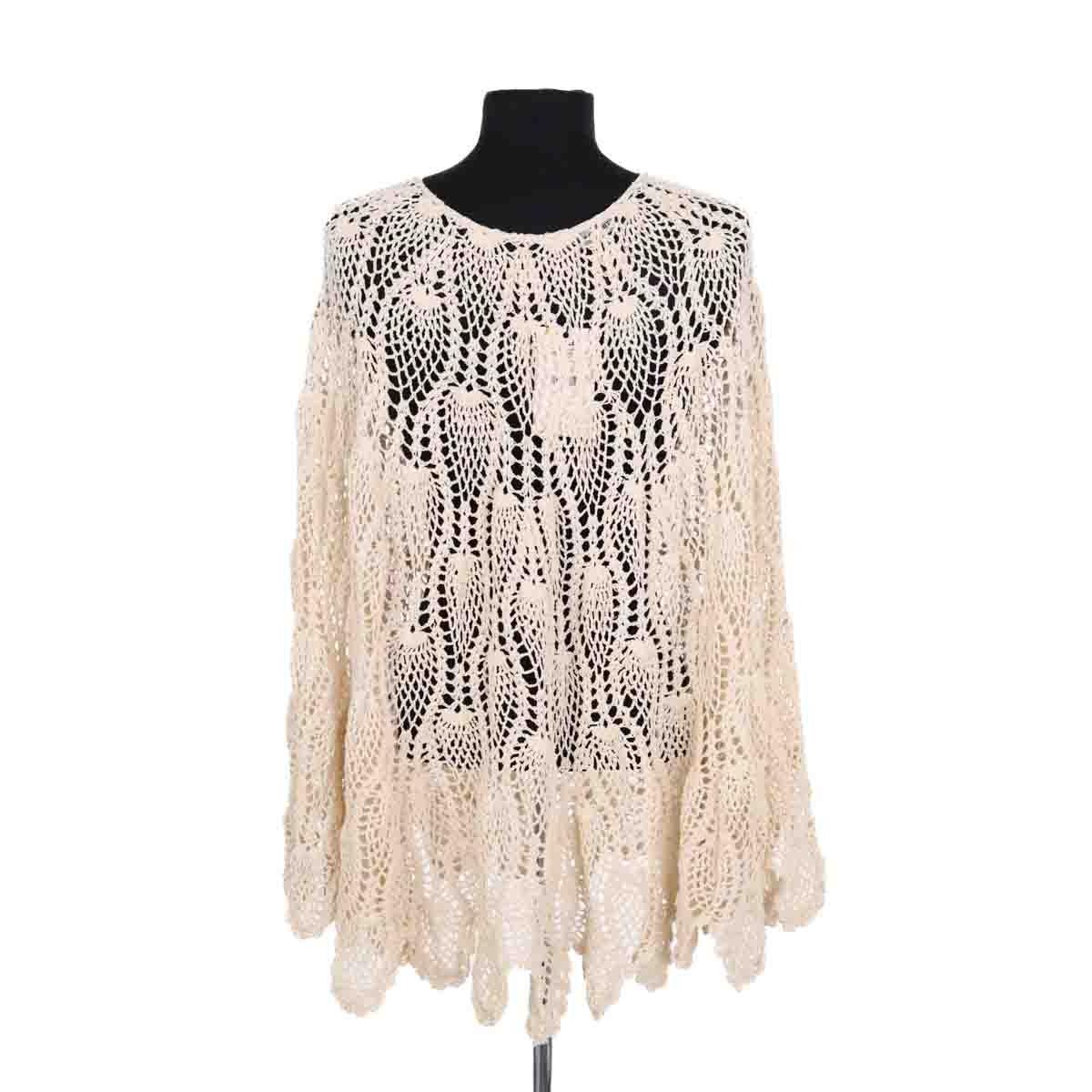 Poncho - Très Bon État ecru, ANTIK BATIK