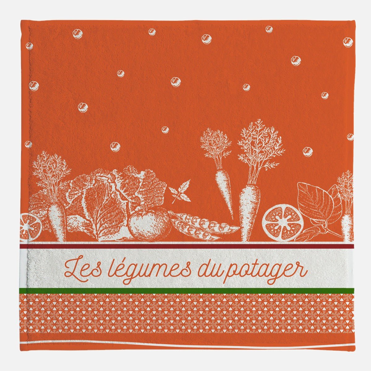 Essuie-mains LÉGUMES DU POTAGER orange, COUCKE