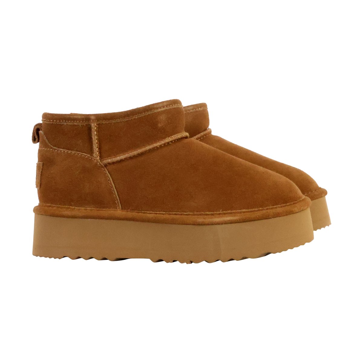 Bottines Cuir camel, NATURAL WORLD