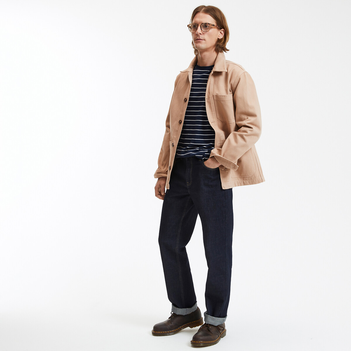 Signatures Hector Utility Jacket in Cotton Twill beige, LA REDOUTE COLLECTIONS