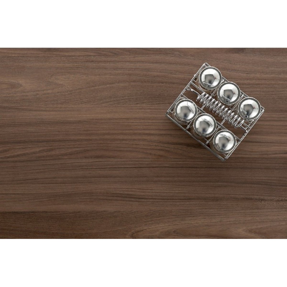 Chariot de cuisine haut ONDA ALUMINIUM, Meuble de rangement multifonction avec paniers, tiroir et porte-bouteilles cerisier le gard, DON HIERRO