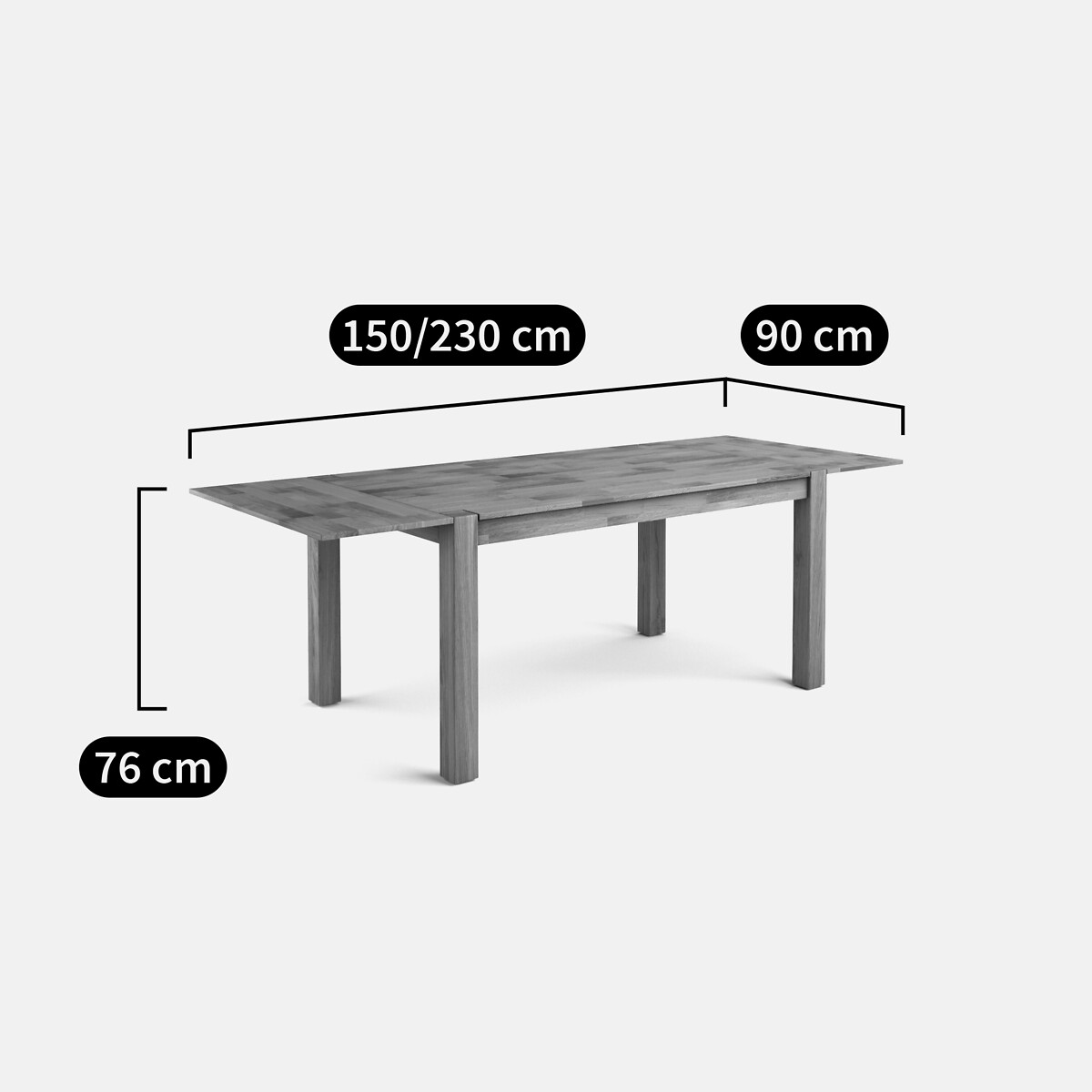 Adelita 6-8 Seater Extending Dining Table in Oiled Oak oak, LA REDOUTE INTERIEURS