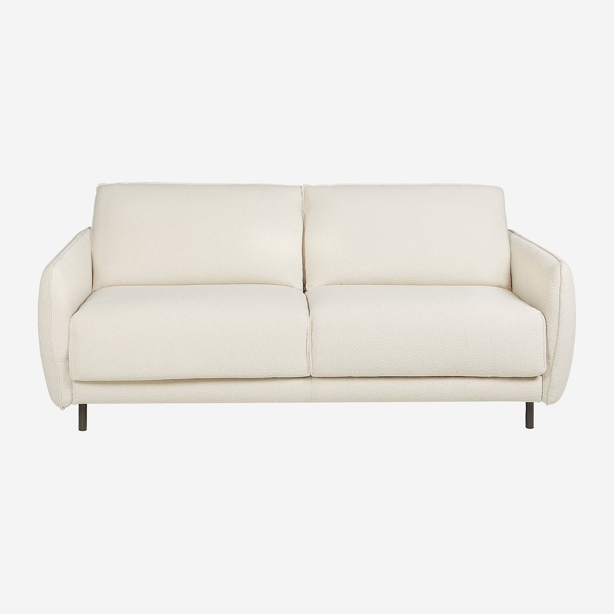 Canapé convertible polyester MILANO II crème, HABITAT