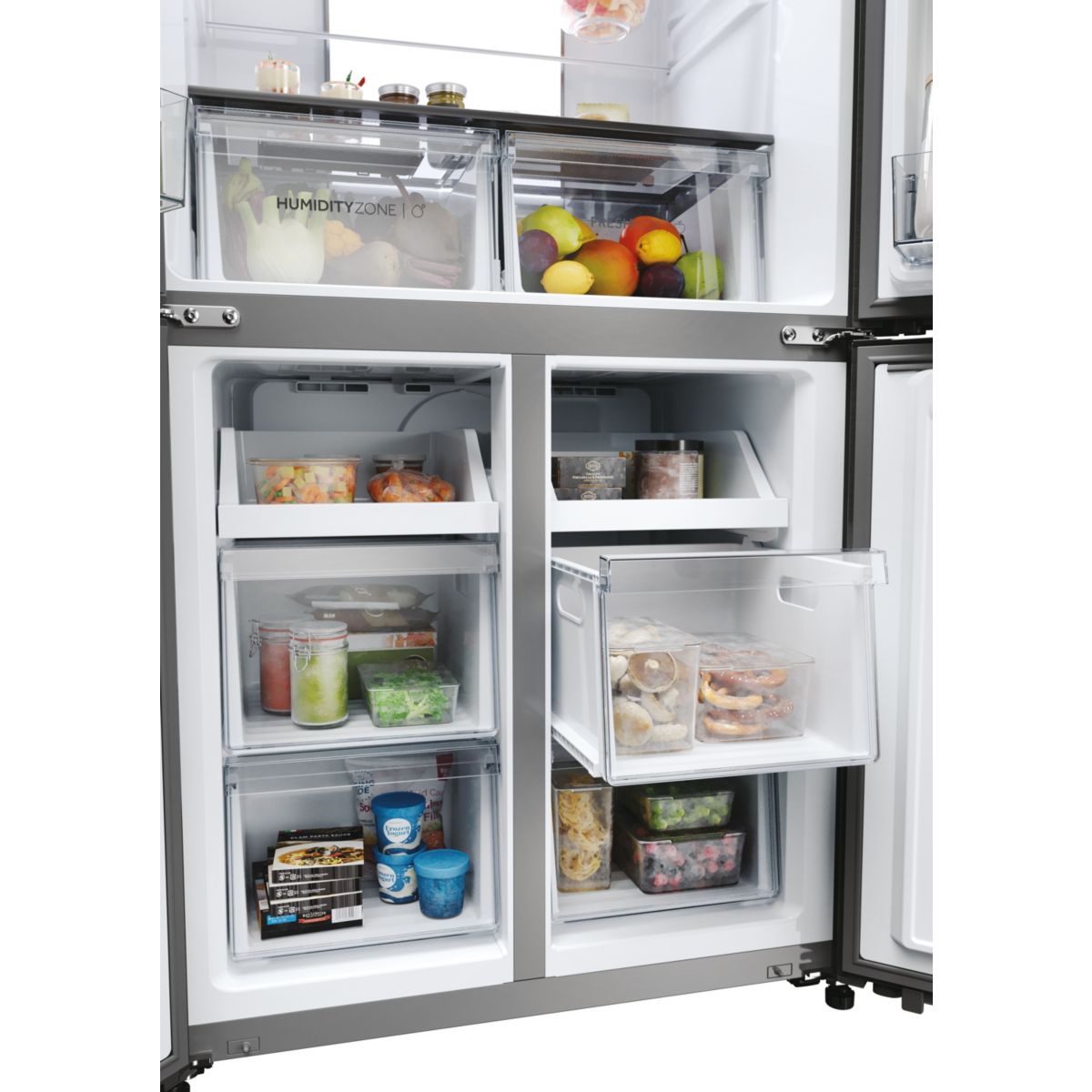 Réfrigérateur multi portes HCR7818DNMM couleur unique, HAIER