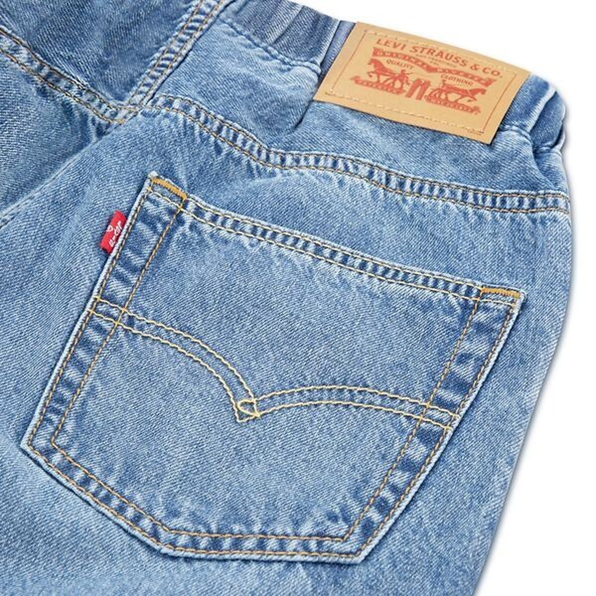 Jeans con cintura elasticizzata blu denim, LEVI'S KIDS