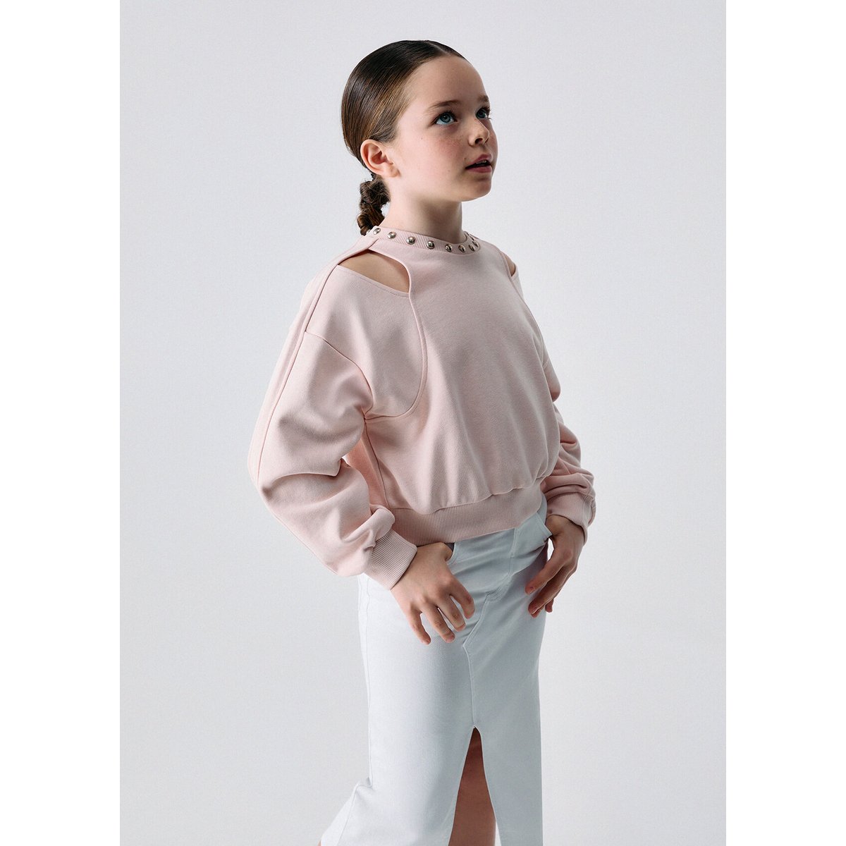 Sweat avec découpes rose pêche, LIU JO