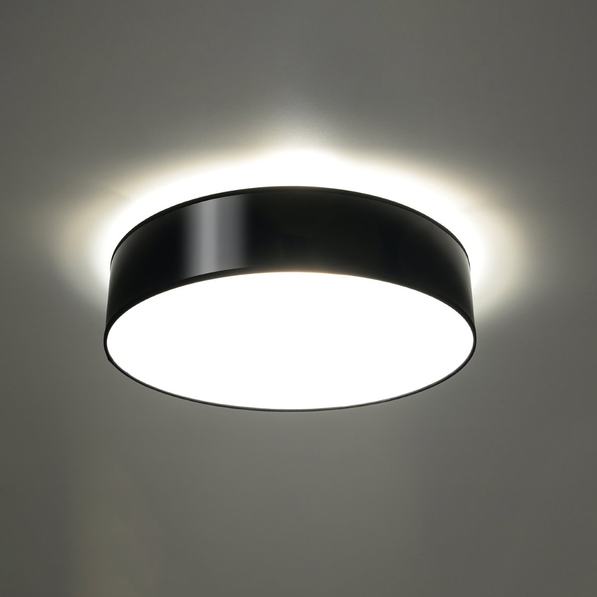 Plafonnier PVC Noir E27 4 Arena noir, EDEN