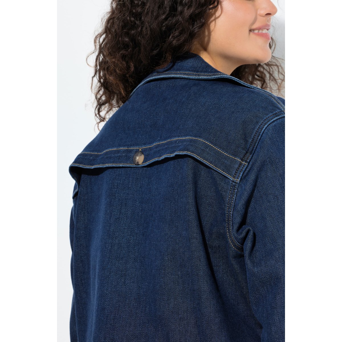 Veste en jean courte bleu jean, ULLA POPKEN
