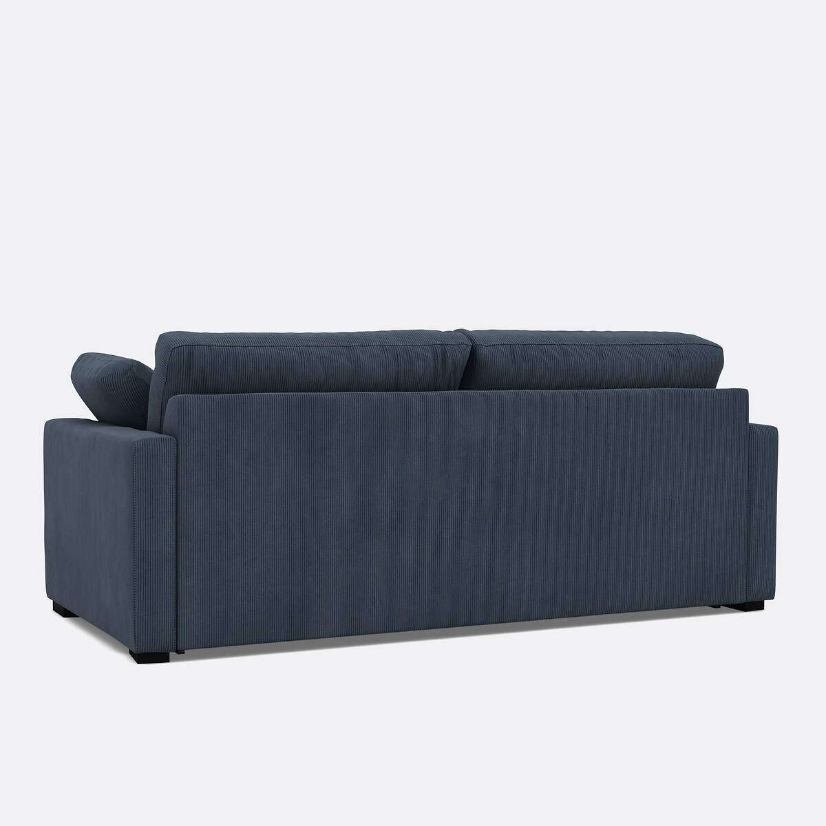 Divano convertibile, 2, 3 o 4 posti, mousse Premium HR, in velluto a coste fine, TIMOR blu notte, LA REDOUTE INTERIEURS