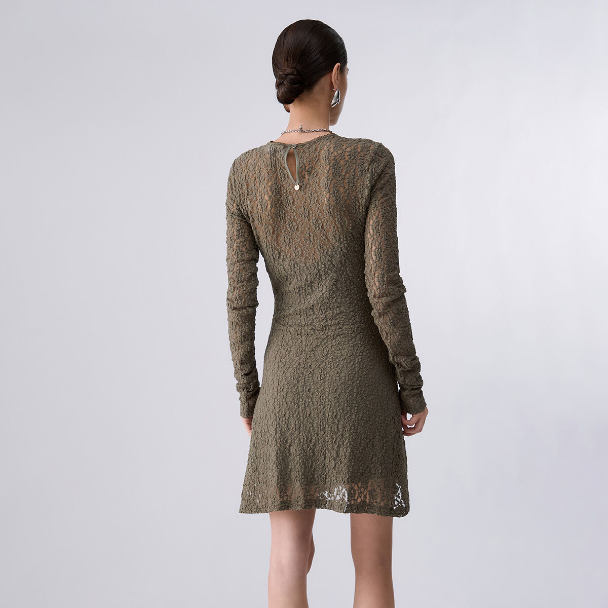 Robe courte en dentelle vert, LIU JO