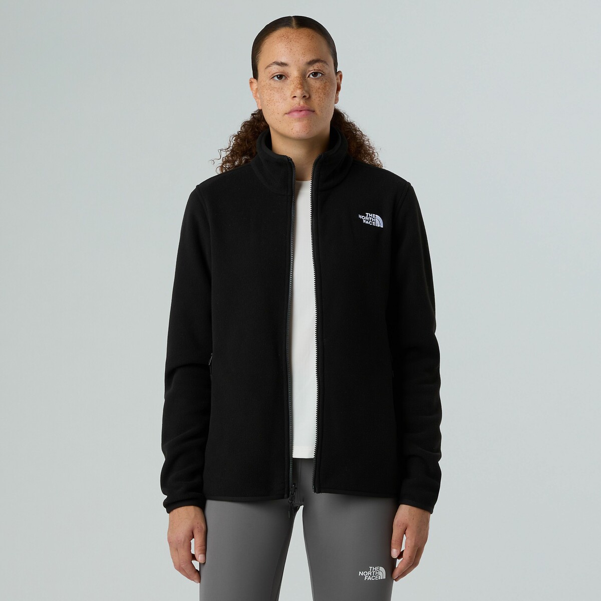 Veste polaire zippée Glacier noir, THE NORTH FACE