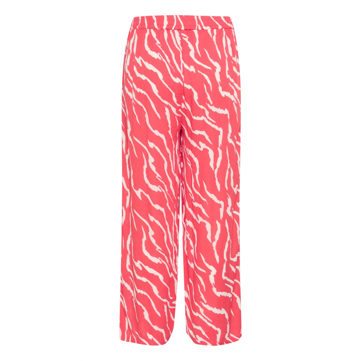 Pantalon casual noir/blanc zebra animalier, KAFFE