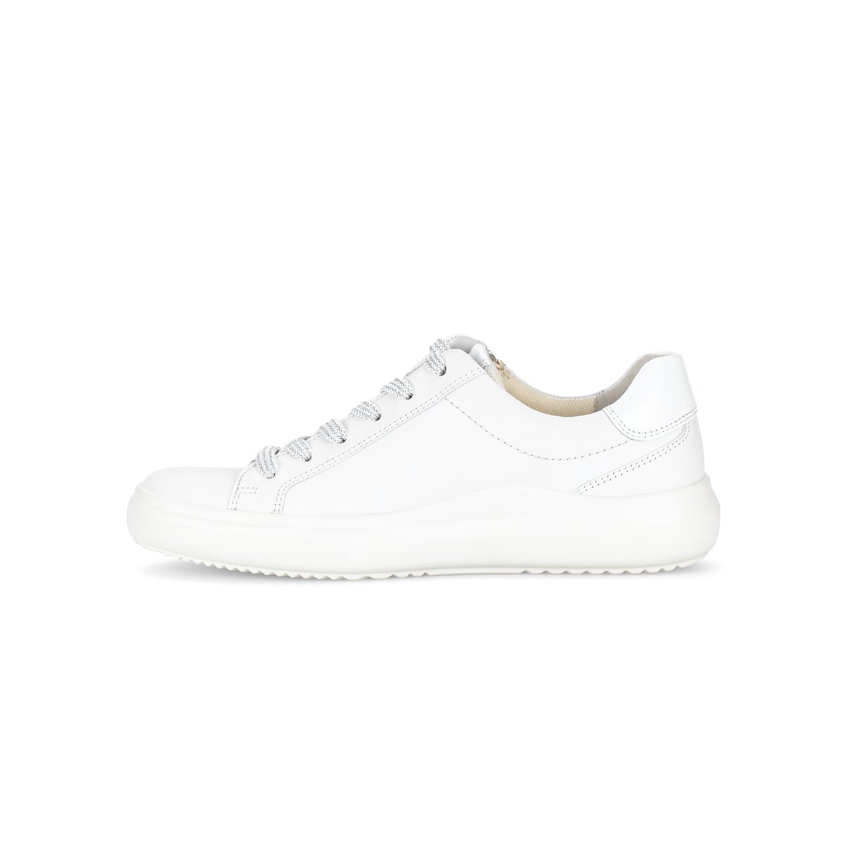 Baskets en cuir à talon compensé blanc, GABOR