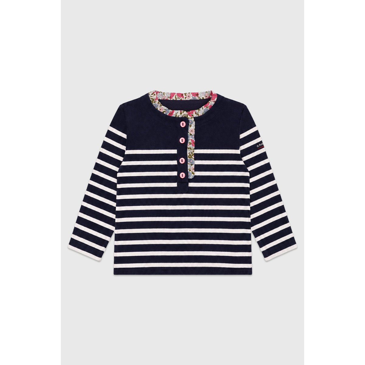 Marinière Liberty Kids - coton rustique marine deep/nature, ARMOR-LUX