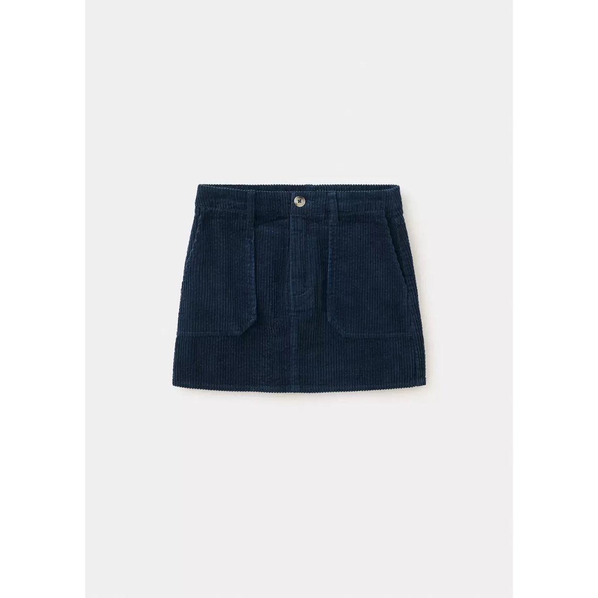 Jupe en velours côtelé coton bleu marine, MANGO KIDS