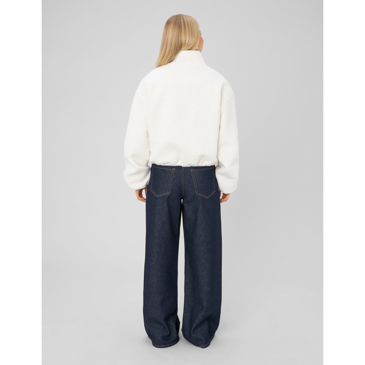 Veste zippée sherpa ecru, BZB
