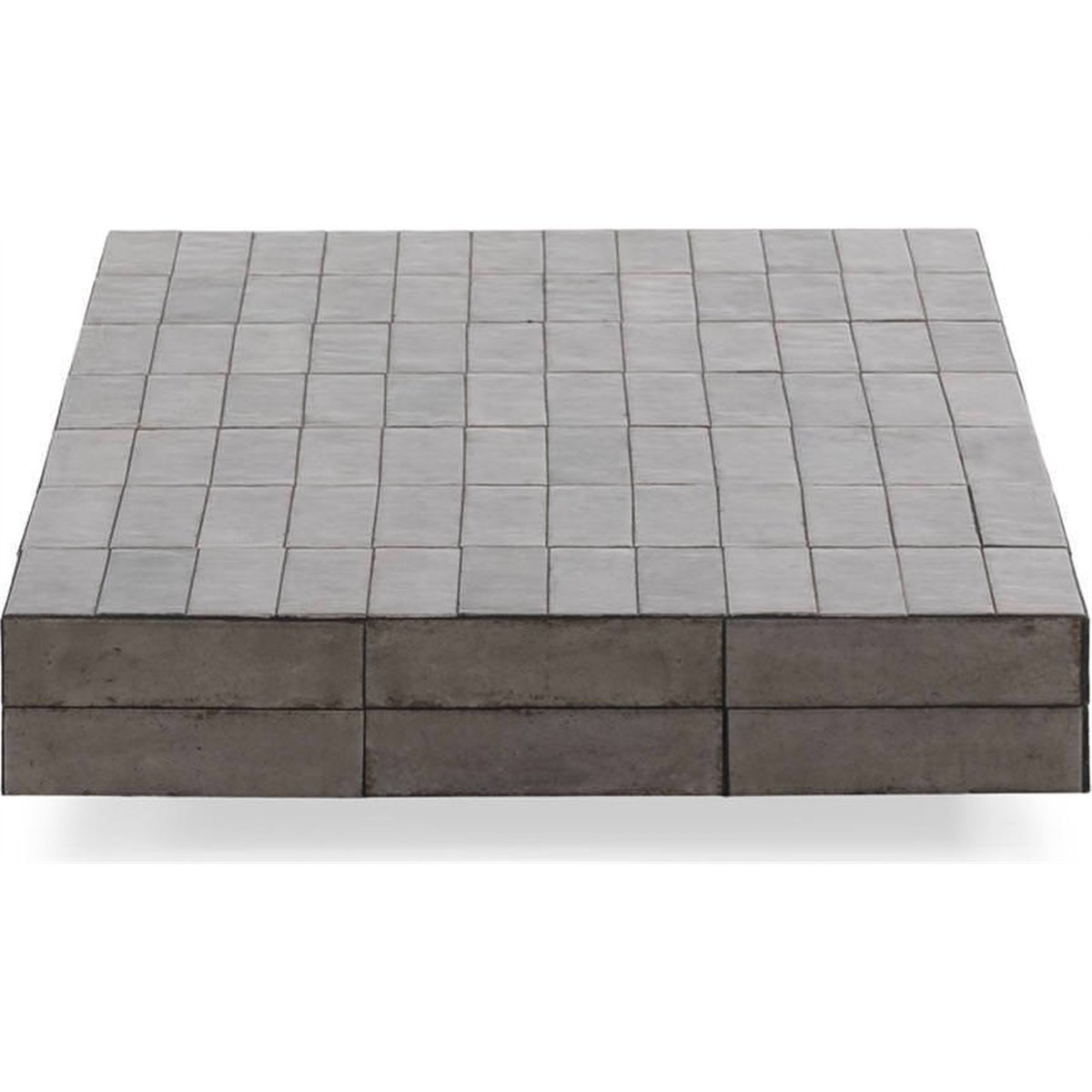 Table basse en céramique contemporaine gris, RECOLLECTION