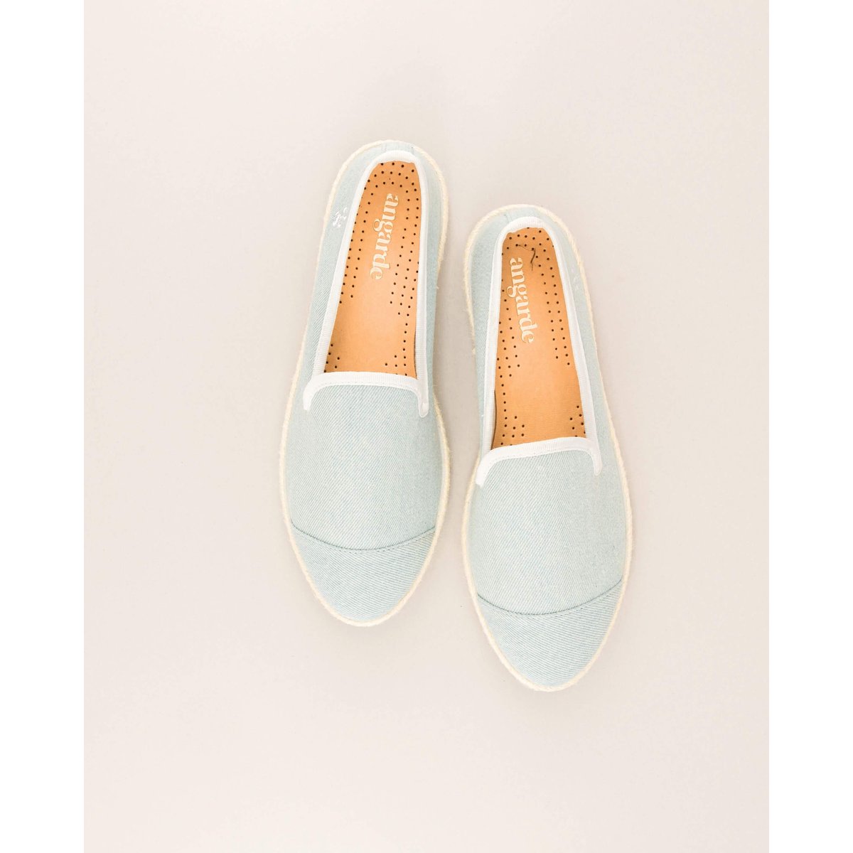 Espadrille coton CENITZ bleu denim clair, ANGARDE