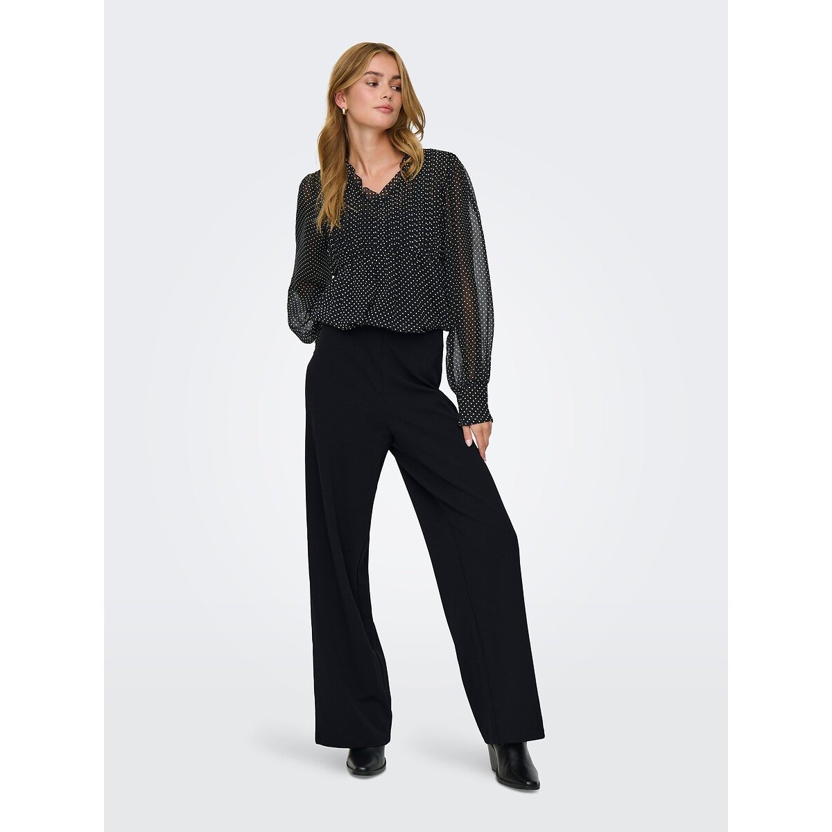 Pantaloni larghi nero , ONLY