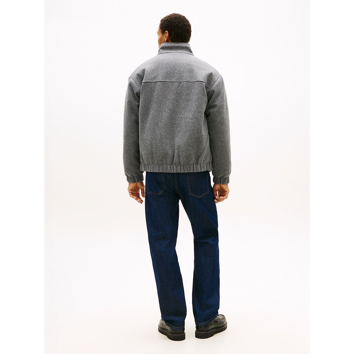 Veste bomber chaude gris chiné, TOMMY JEANS