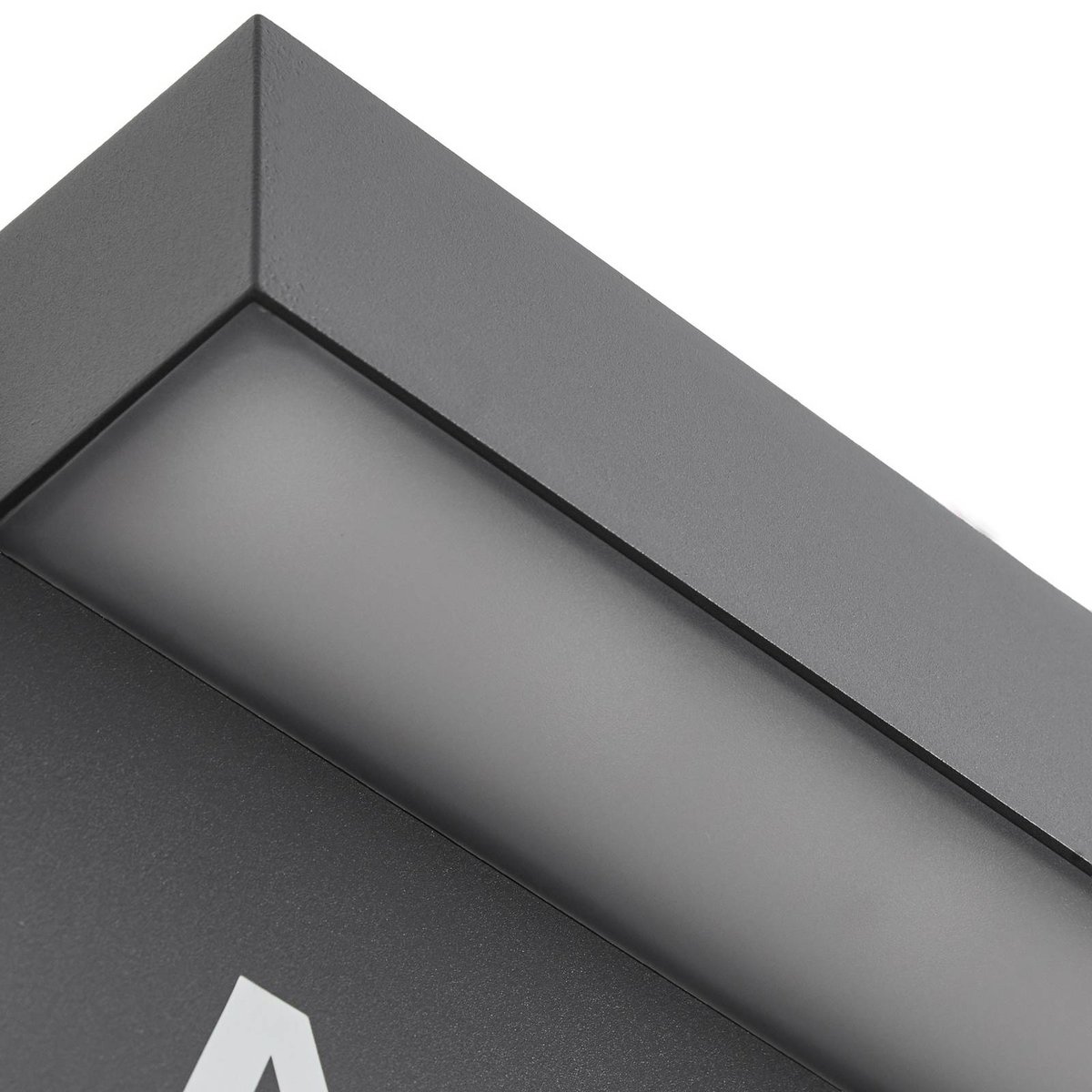 Applique extérieure en métal moderneLED anthracite, LUCANDE