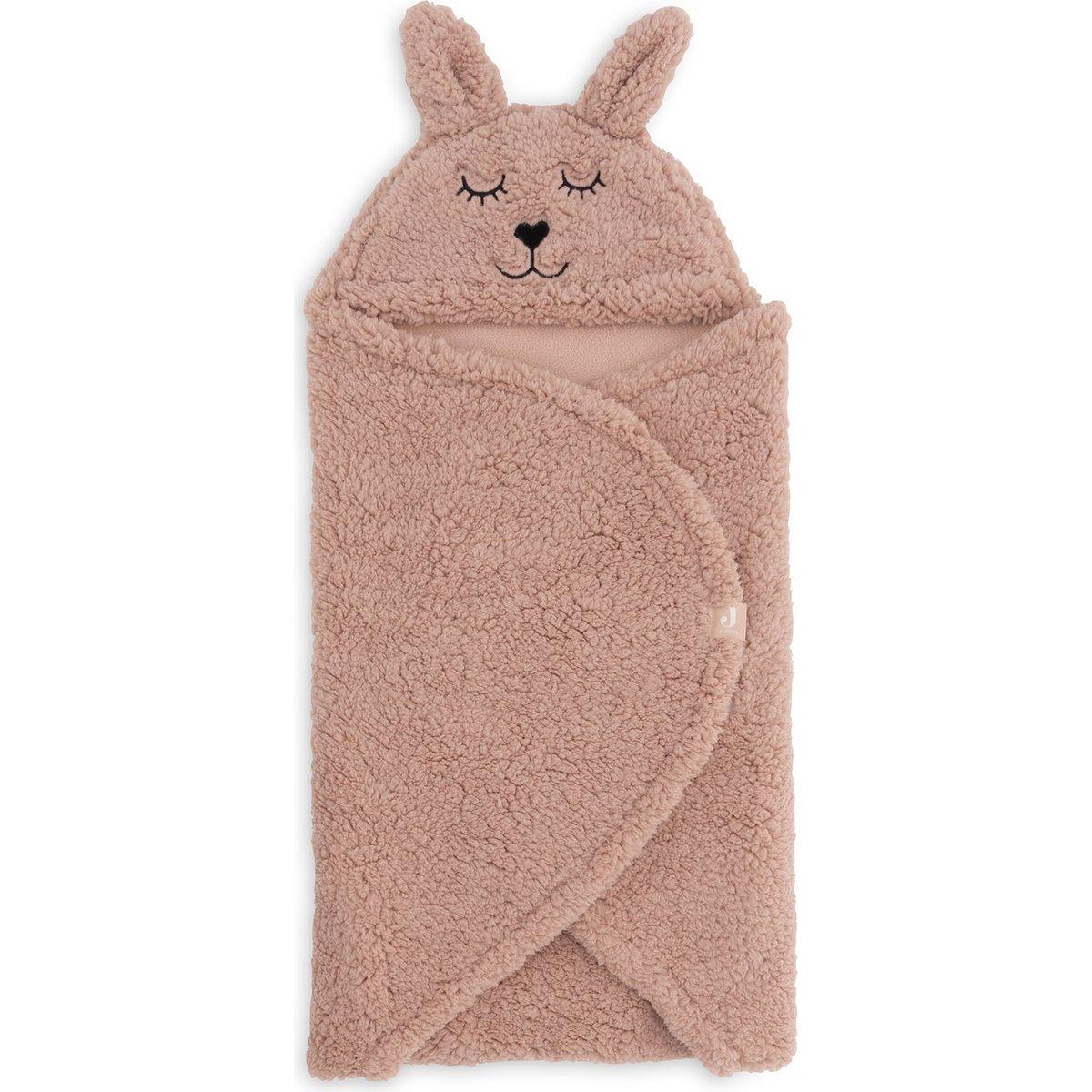 Couverture nomade Lapin rose, noir, JOLLEIN