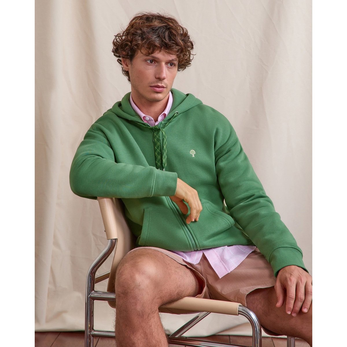 Sweat MESNIL OS vert sapin, FAGUO