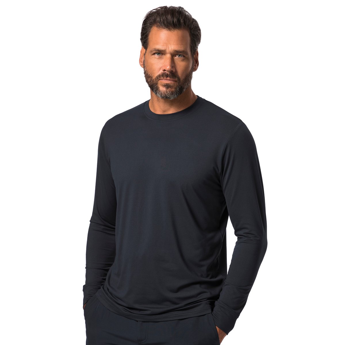 T-shirt de bain. Manches longues bleu marine, JP1880
