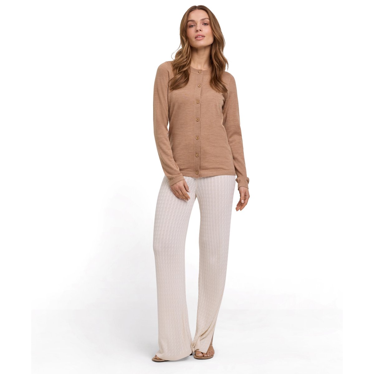 Cardigan Pure Merino Wool marron, FALKE