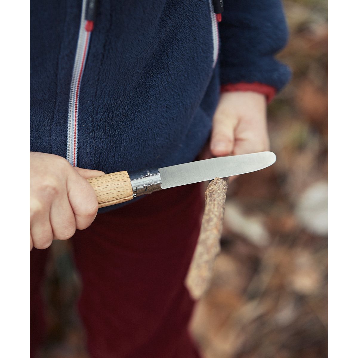 Couteau NO7 mon 1er Opinel Hetre argent / métallique, OPINEL